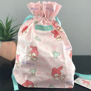 NWT Sanrio My Melody Drawstring Bag